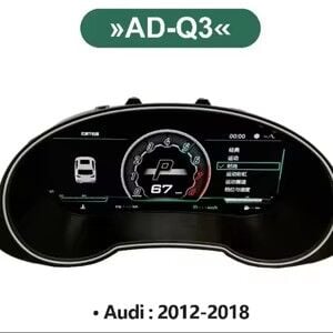 Audi Q3 2013 - 2017 Hayalet Ekran LCD ekran Linux sistemi Km Göstergesi Carplay & Android Auto
