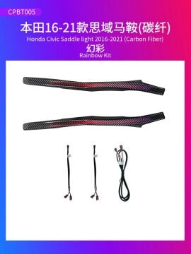 Honda Civic Fc5 Trim Ambiyans Ortam Aydınlatması 2016-2021 22 Led Ek Orta Panel Carbon Fiber