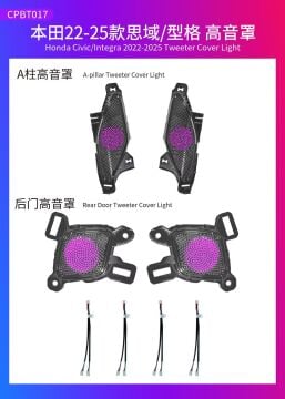 Honda Civic FE Tweeter Cover Ambiyans Aydınlatması 2022-2026