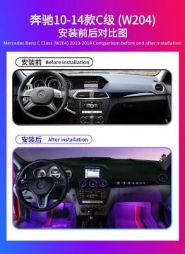 Mercedes C Class (W204) Makyajlı Kasa 2010-2014 Trim Ambiyans Ortam Aydınlatması 7 Led